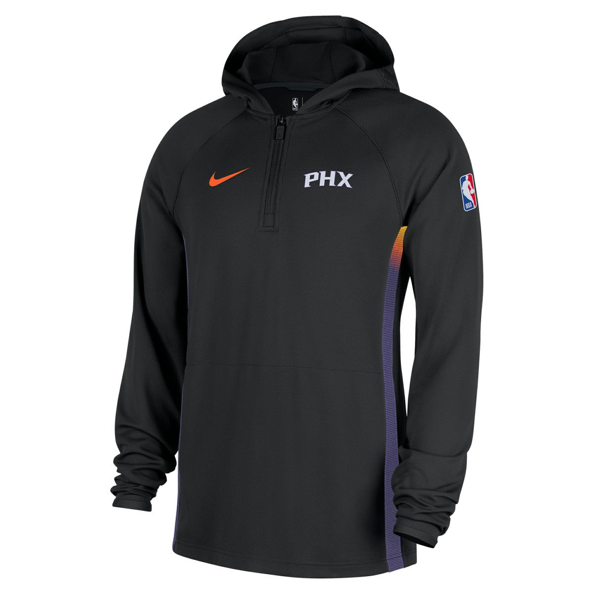 Phoenix Suns 2025/26 City Edition Remix Authentic On-Court Quarter-Zip Dri-FIT Hooded Jacket Black - NBA