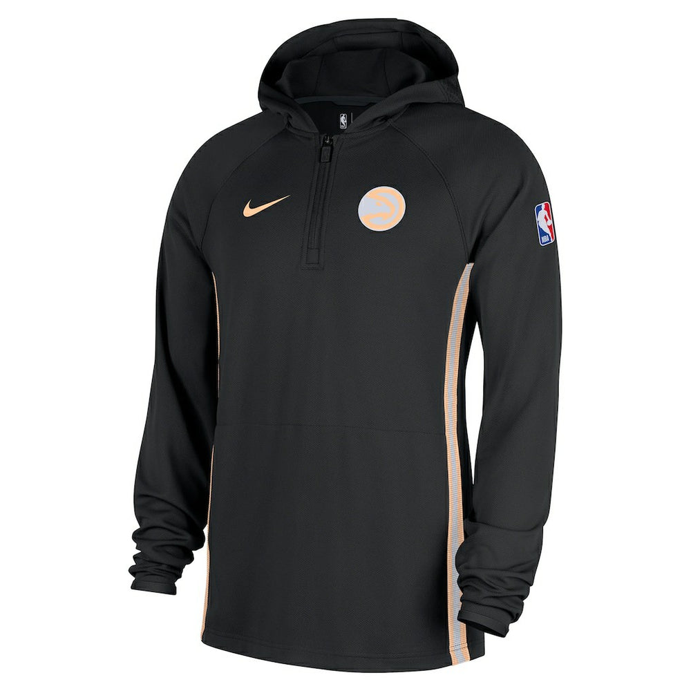 Atlanta Hawks 2025/26 City Edition Remix Authentic On-Court Quarter-Zip Dri-FIT Hooded Jacket Black - NBA