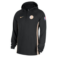 Atlanta Hawks 2025/26 City Edition Remix Authentic On-Court Quarter-Zip Dri-FIT Hooded Jacket Black - NBA