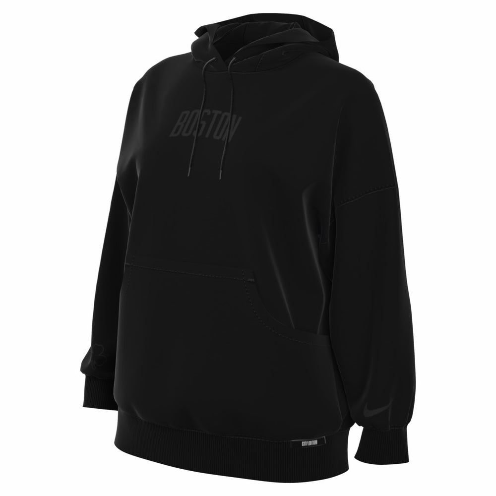 Boston Celtics Women's 2025/26 City Edition Remix Premium Fleece Hoodie Black - NBA