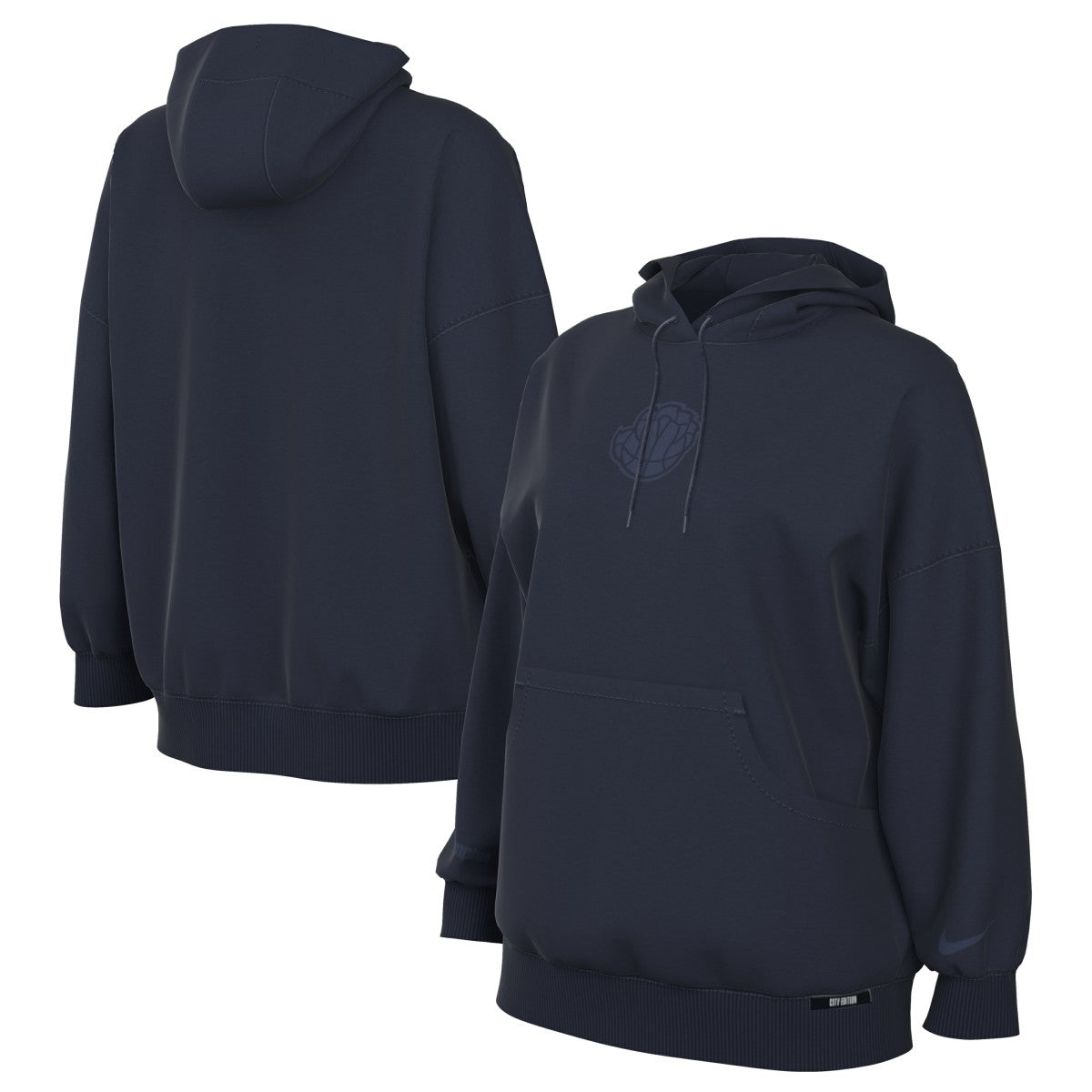 Memphis Grizzlies Women's 2025/26 City Edition Remix Premium Fleece Hoodie Navy - NBA