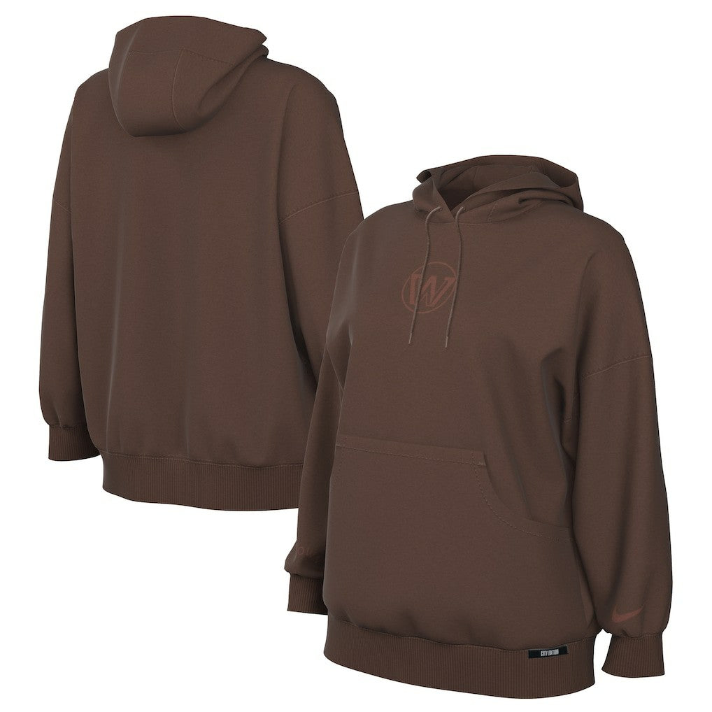 Golden State Warriors Women's 2025/26 City Edition Remix Premium Fleece Hoodie Brown - NBA