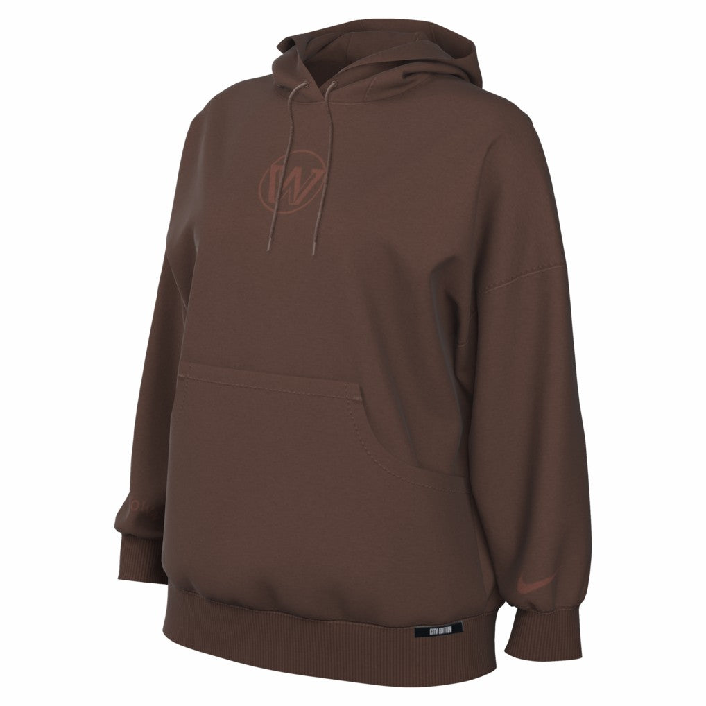 Golden State Warriors Women's 2025/26 City Edition Remix Premium Fleece Hoodie Brown - NBA