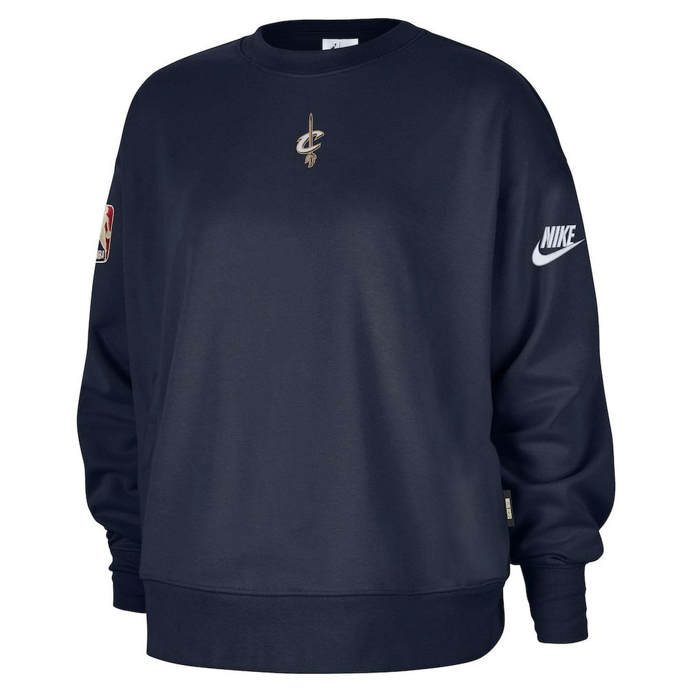 Cleveland Cavaliers Women's Classic Edition Hardwood Classics Premium Phoenix Fleece Sweatshirt Navy - NBA