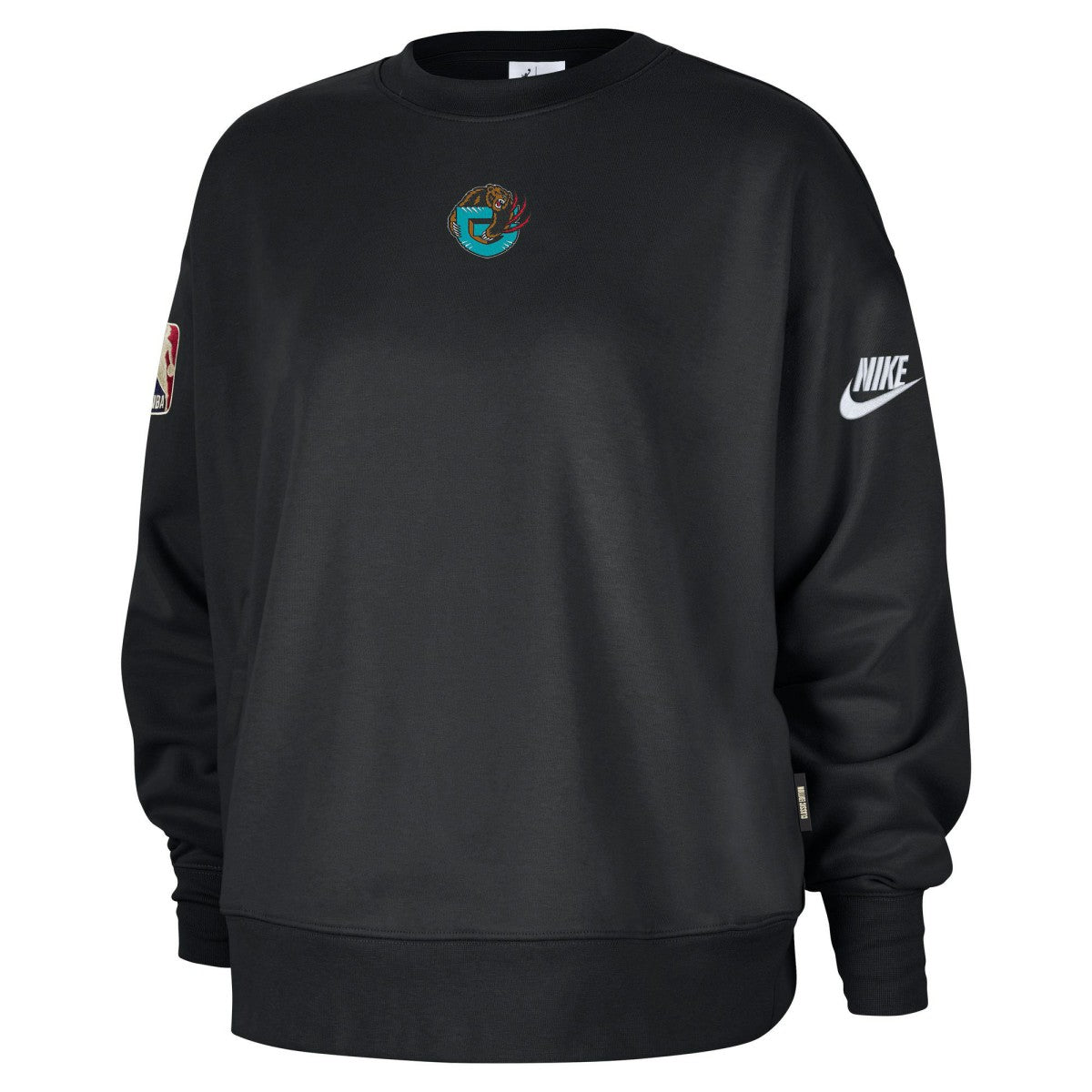 Memphis Grizzlies Women's Classic Edition Hardwood Classics Premium Phoenix Fleece Sweatshirt Black - NBA