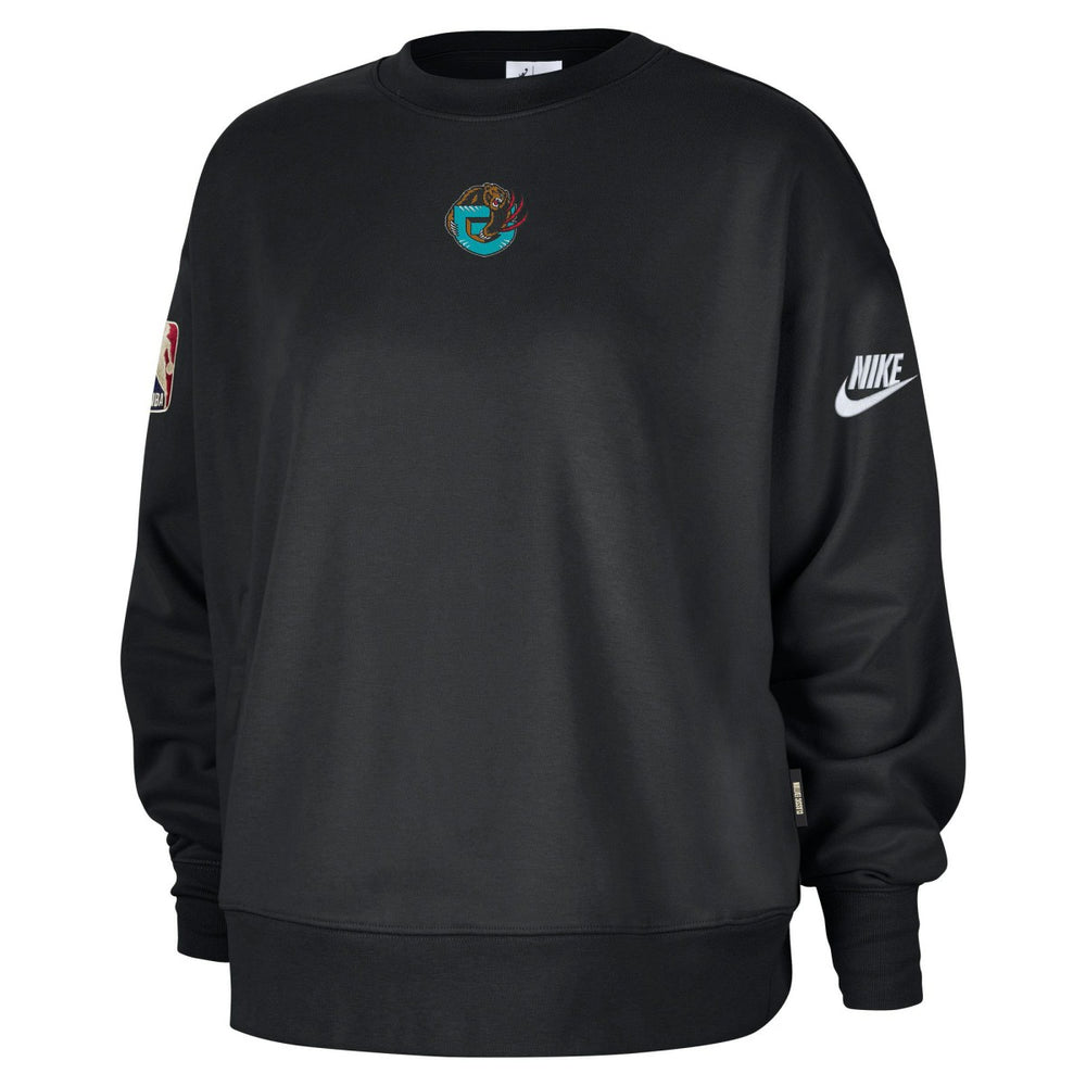 Memphis Grizzlies Women's Classic Edition Hardwood Classics Premium Phoenix Fleece Sweatshirt Black - NBA