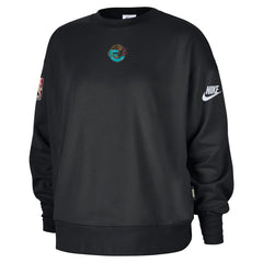 Memphis Grizzlies Women's Classic Edition Hardwood Classics Premium Phoenix Fleece Sweatshirt Black - NBA