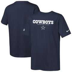 Dallas Cowboys Youth Sideline Team Issue T-Shirt Navy | Nike for Sale