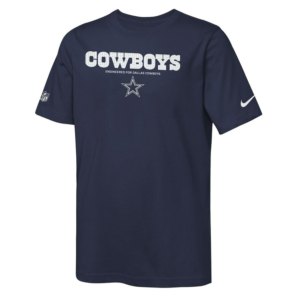 Dallas Cowboys Youth Sideline Team Issue T-Shirt Navy | Nike for Sale