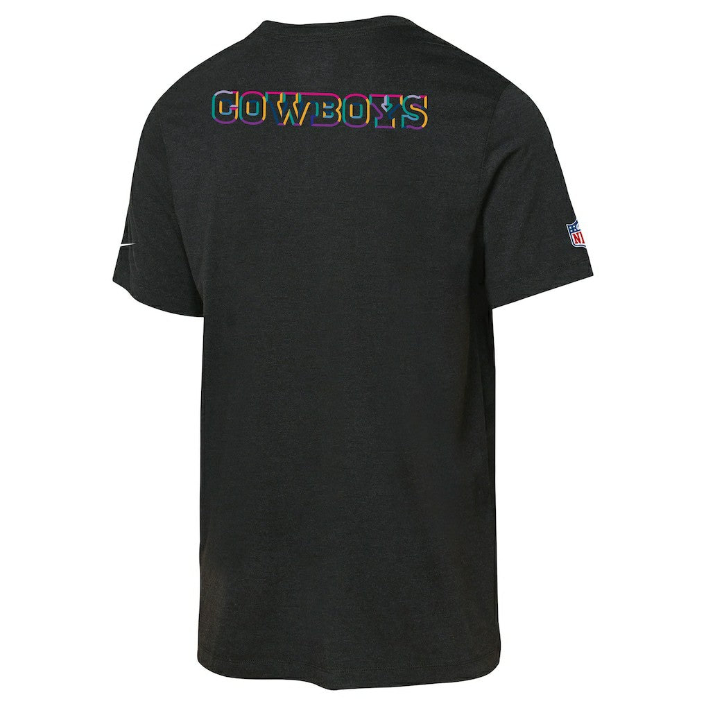 Dallas Cowboys Youth 2025 NFL Crucial Catch Tri-Blend Dri-FIT T-Shirt Black | Nike for Sale