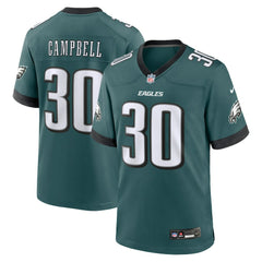 Jihaad Campbell Philadelphia Eagles 2025 NFL Draft First Round Pick Game Jersey Green | Nike for Sale