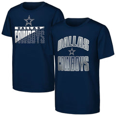 Dallas Cowboys Outerstuff Youth Never Quit 2-Pack T-Shirt Set Navy | NFL