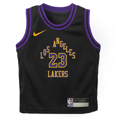 LeBron James Los Angeles Lakers Preschool 2025/26 City Edition Swingman Jersey Black - NBA