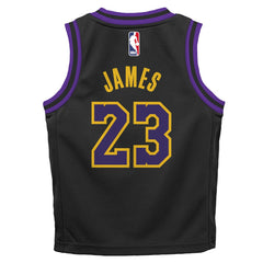 LeBron James Los Angeles Lakers Preschool 2025/26 City Edition Swingman Jersey Black - NBA