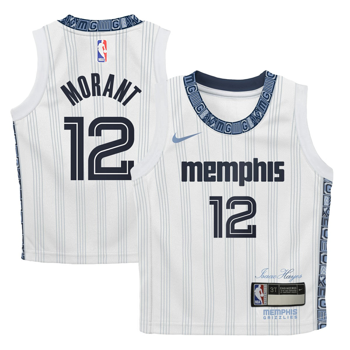 Ja Morant Memphis Grizzlies Preschool 2025/26 City Edition Swingman Jersey White - NBA