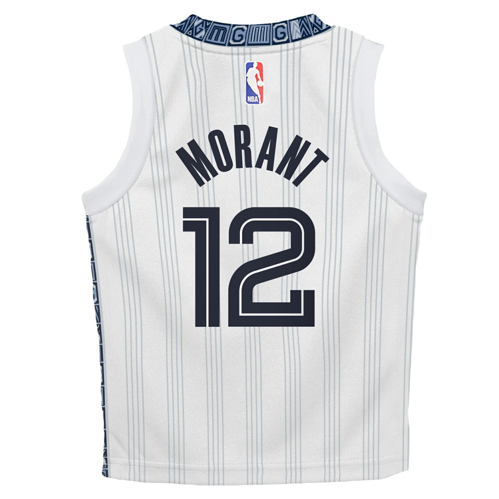 Ja Morant Memphis Grizzlies Preschool 2025/26 City Edition Swingman Jersey White - NBA