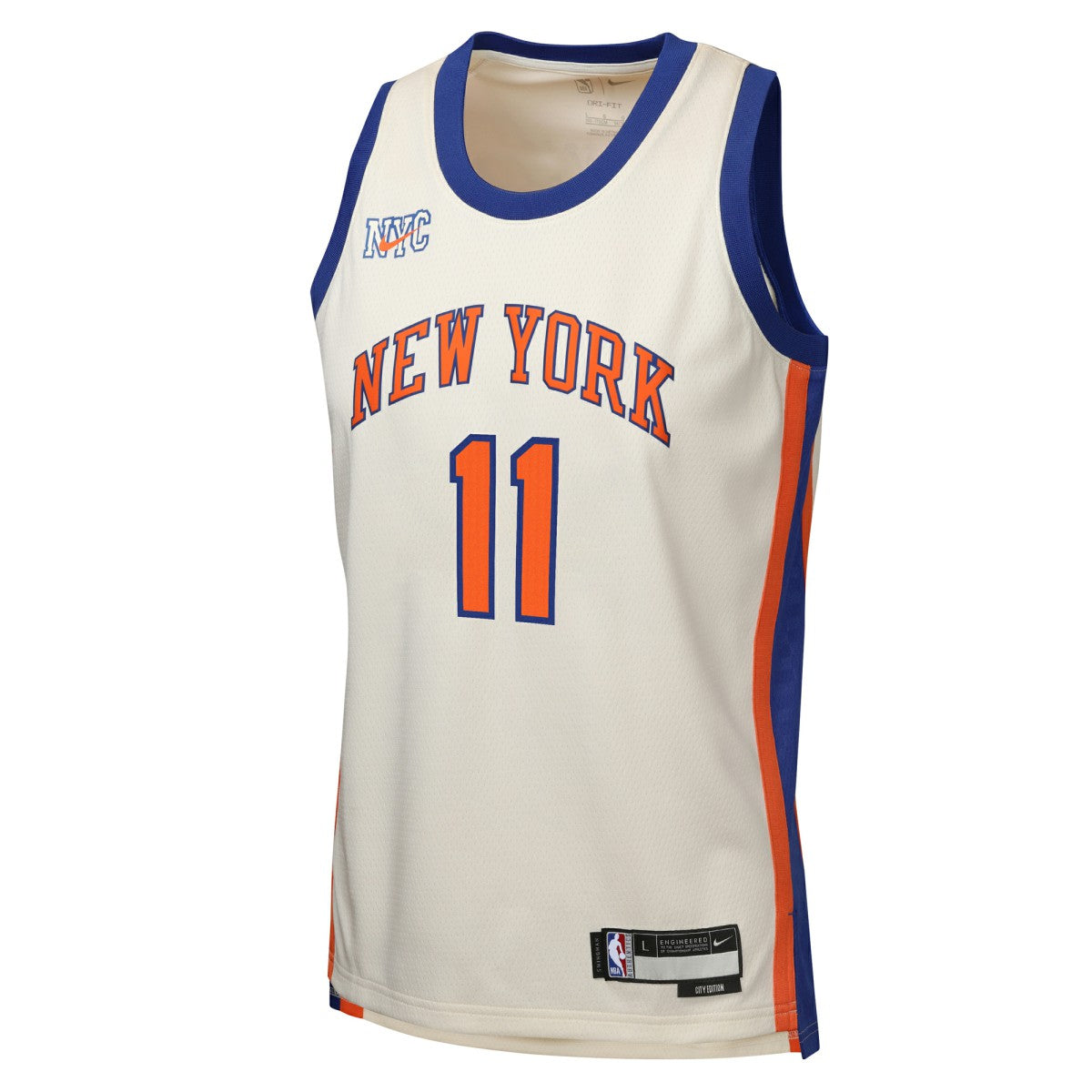 Jalen Brunson New York Knicks Youth 2025/26 City Edition Swingman Jersey Cream - NBA