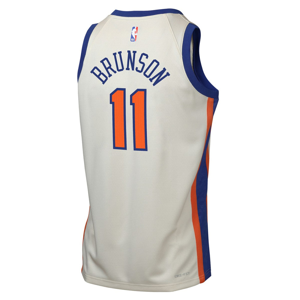 Jalen Brunson New York Knicks Youth 2025/26 City Edition Swingman Jersey Cream - NBA