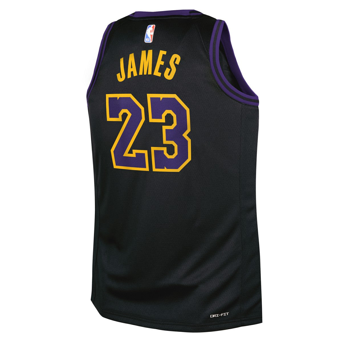 LeBron James Los Angeles Lakers Youth 2025/26 City Edition Swingman Jersey Black - NBA