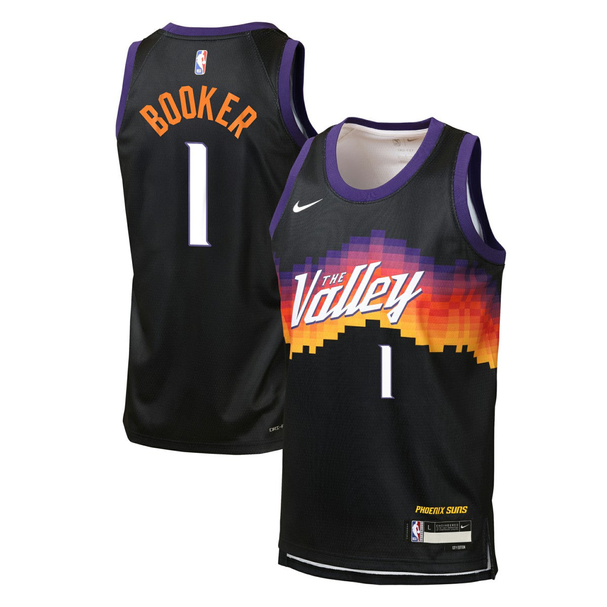 Devin Booker Phoenix Suns Youth 2025/26 City Edition Swingman Jersey Black - NBA
