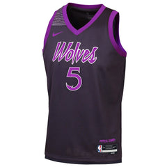 Anthony Edwards Minnesota Timberwolves Youth 2025/26 City Edition Swingman Jersey Purple - NBA