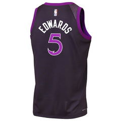 Anthony Edwards Minnesota Timberwolves Youth 2025/26 City Edition Swingman Jersey Purple - NBA