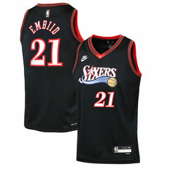 Joel Embiid Philadelphia 76ers Youth Swingman Jersey Classic Edition Black - NBA