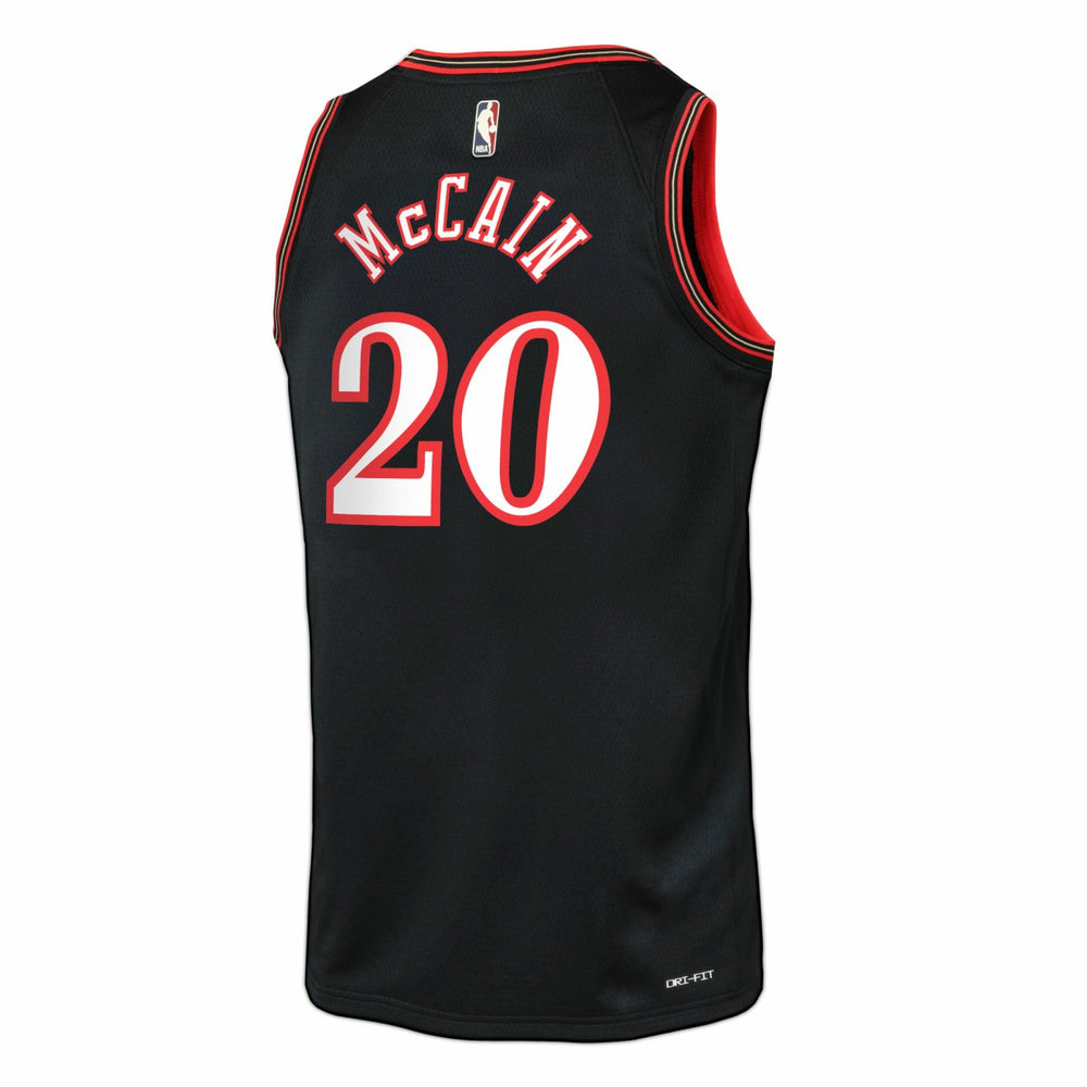 Jared McCain Philadelphia 76ers Youth Swingman Jersey Classic Edition Black - NBA