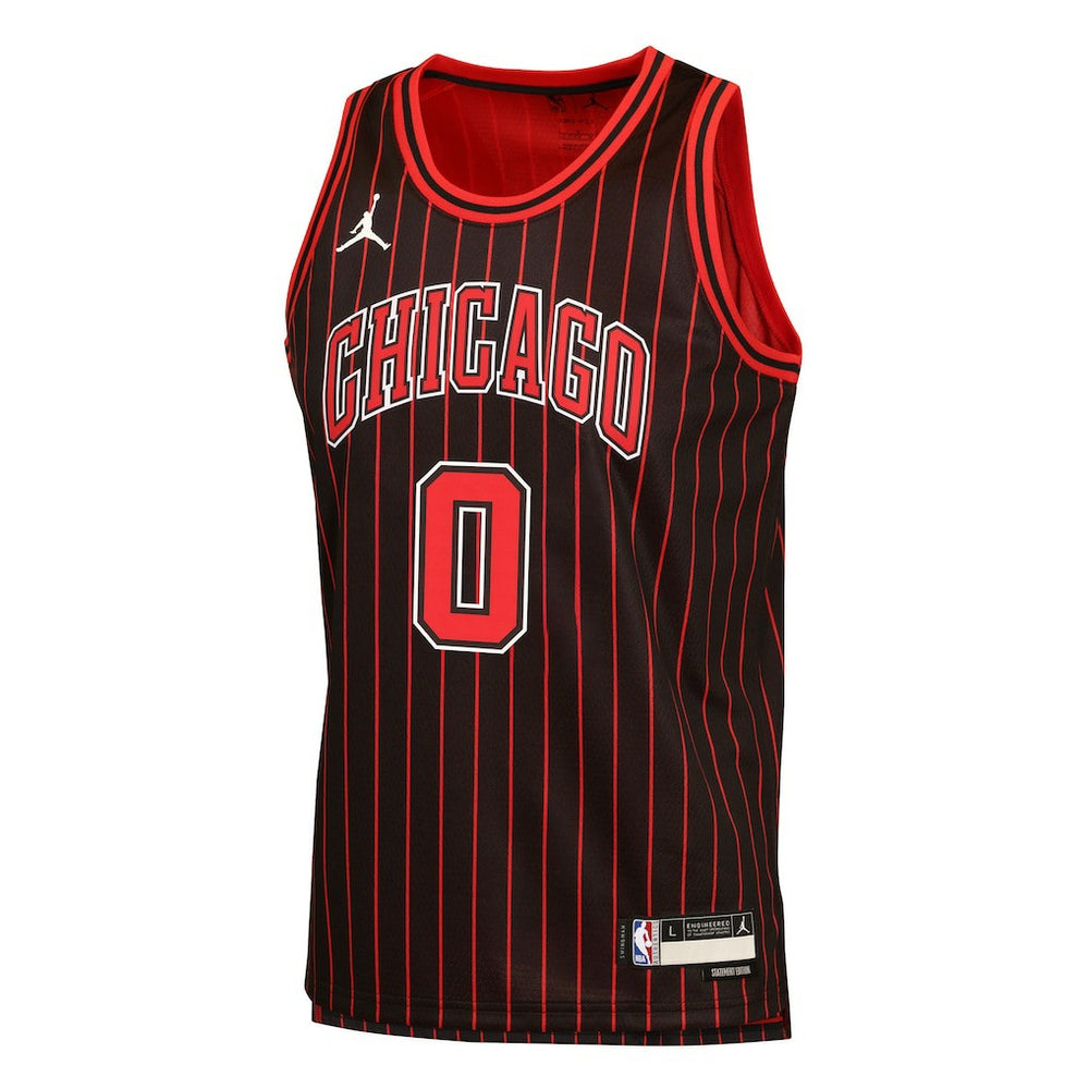 Coby White Chicago Bulls Jordan Brand Youth Swingman Jersey Statement Editi- Black - NBA