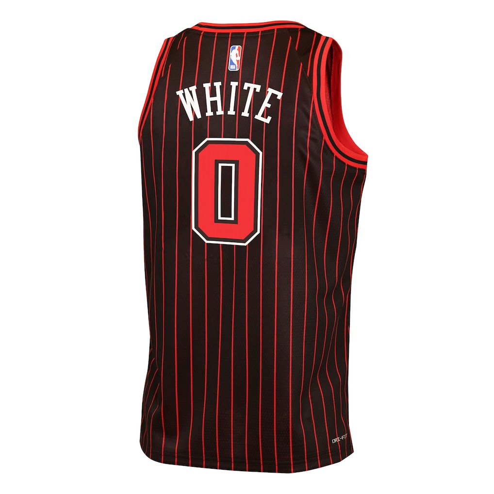 Coby White Chicago Bulls Jordan Brand Youth Swingman Jersey Statement Editi- Black - NBA