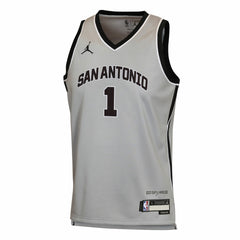 Victor Wembanyama San Antonio Spurs Jordan Brand Youth Swingman Jersey Statement Edition Silver - NBA