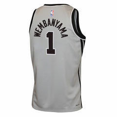 Victor Wembanyama San Antonio Spurs Jordan Brand Youth Swingman Jersey Statement Edition Silver - NBA
