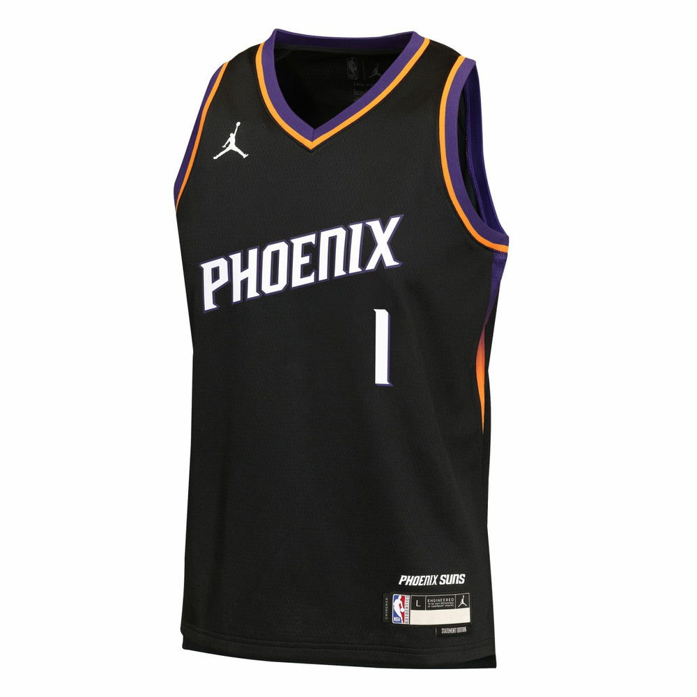 Devin Booker Phoenix Suns Jordan Brand Youth Swingman Jersey Statement Edition Black - NBA