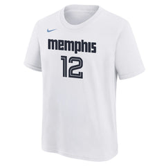 Ja Morant Memphis Grizzlies Youth 2025/26 City Edition Name & Number T-Shirt White - NBA