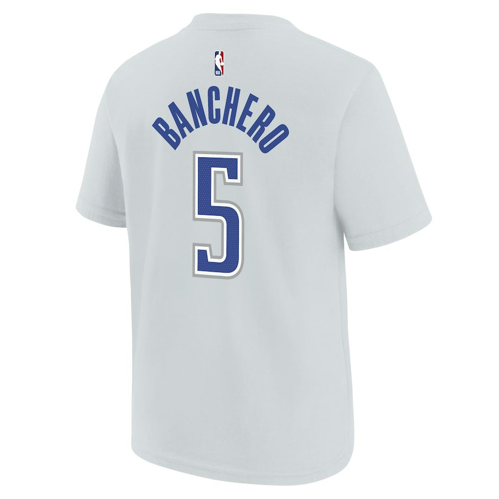 Paolo Banchero Orlando Magic Youth 2025/26 City Edition Name & Number T-Shirt Silver - NBA