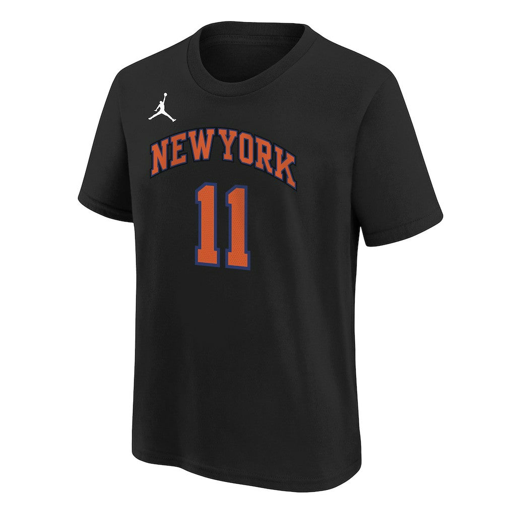 Jalen Brunson New York Knicks Jordan Brand Youth Statement Edition Name & Number T-Shirt Black - NBA