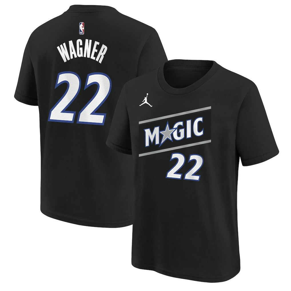 Franz Wagner Orlando Magic Jordan Brand Youth Statement Edition Name & Number T-Shirt Black - NBA