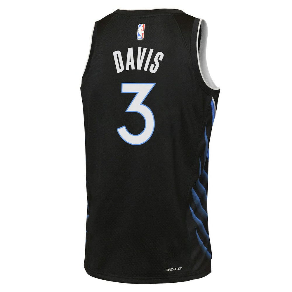 Anthony Davis Dallas Mavericks Youth 2025/26 City Edition Swingman Jersey Black - NBA