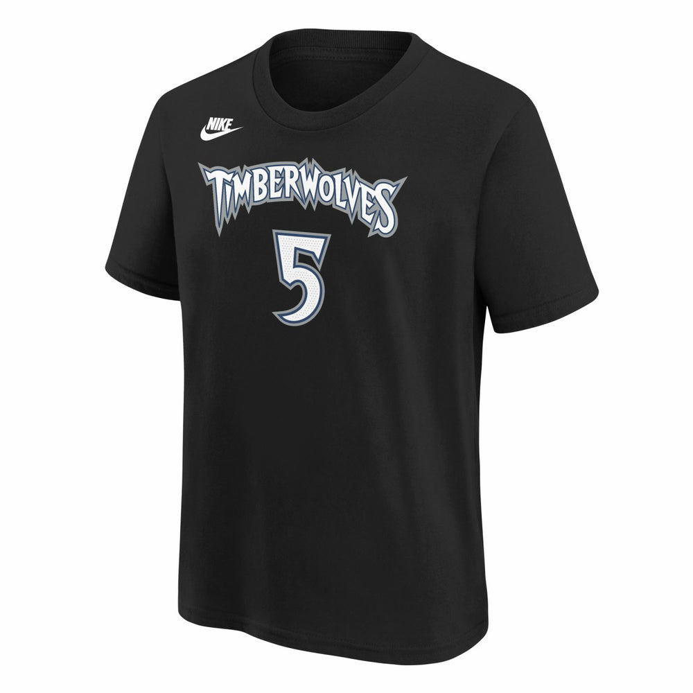 Anthony Edwards Minnesota Timberwolves Youth Name & Number T-Shirt Classic Edition Black - NBA
