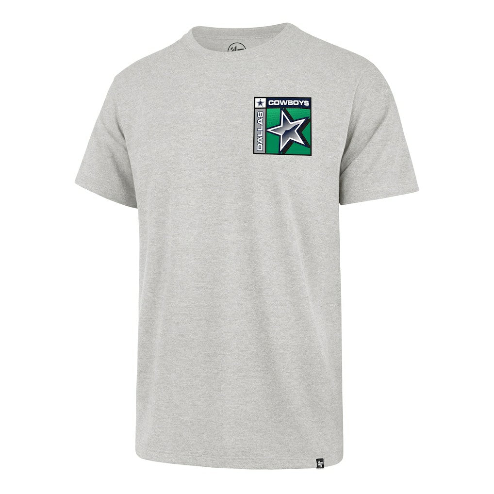 Dallas Cowboys '47 Chrome Plate Franklin T-Shirt Heather Gray | 47 brand