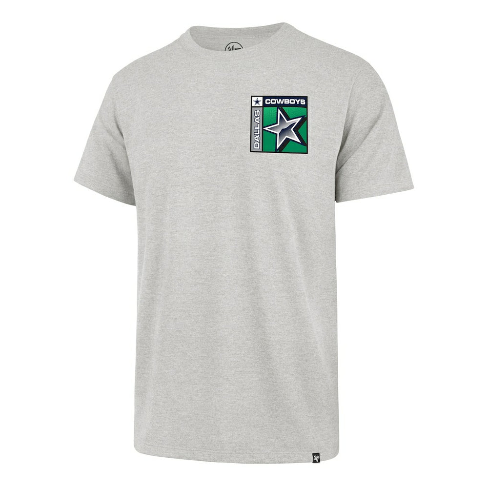 Dallas Cowboys '47 Chrome Plate Franklin T-Shirt Heather Gray | 47 brand