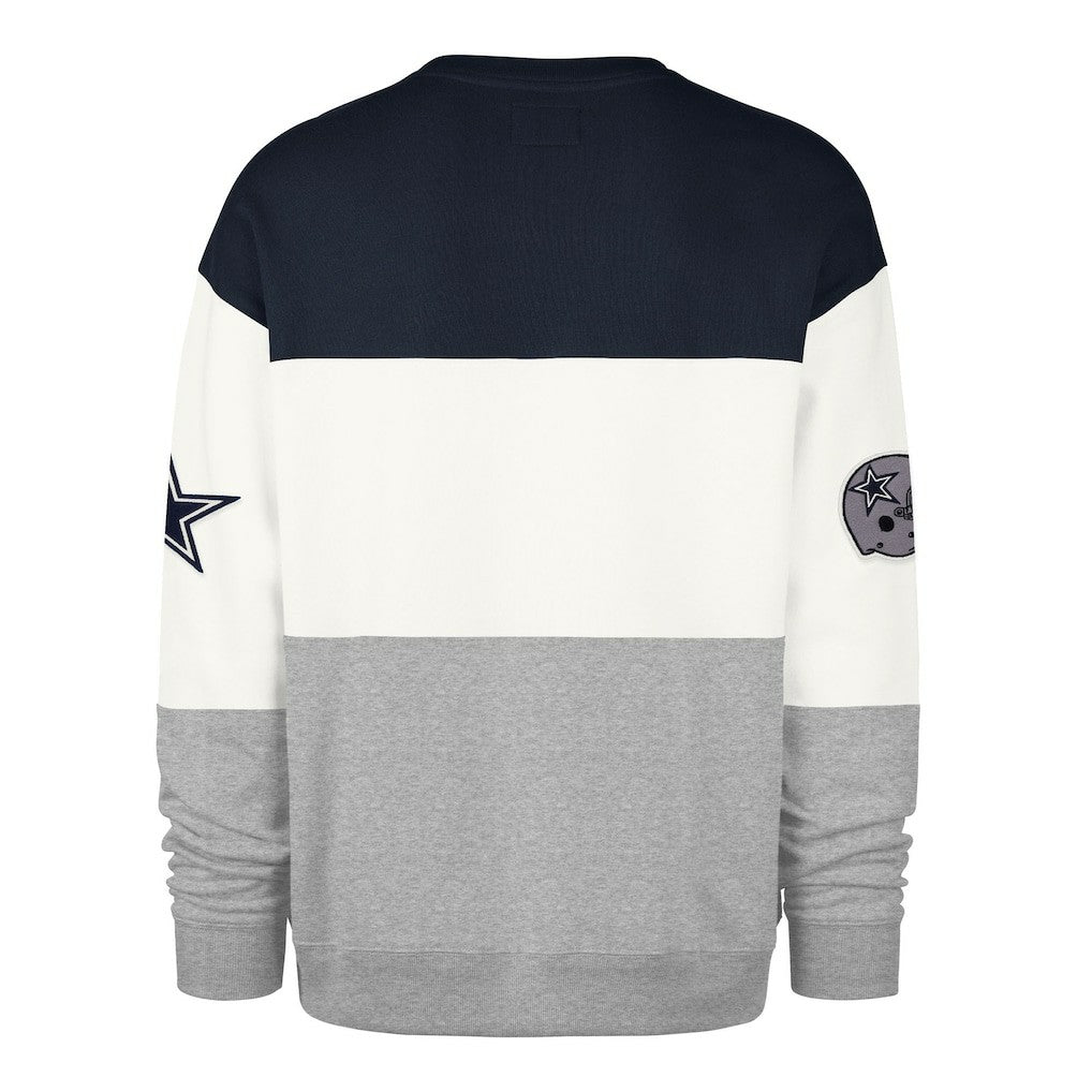 Dallas Cowboys '47 Breeze Maximalist Sweatshirt Navy/Gray | 47 brand