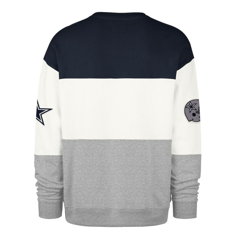 Dallas Cowboys '47 Breeze Maximalist Sweatshirt Navy/Gray | 47 brand