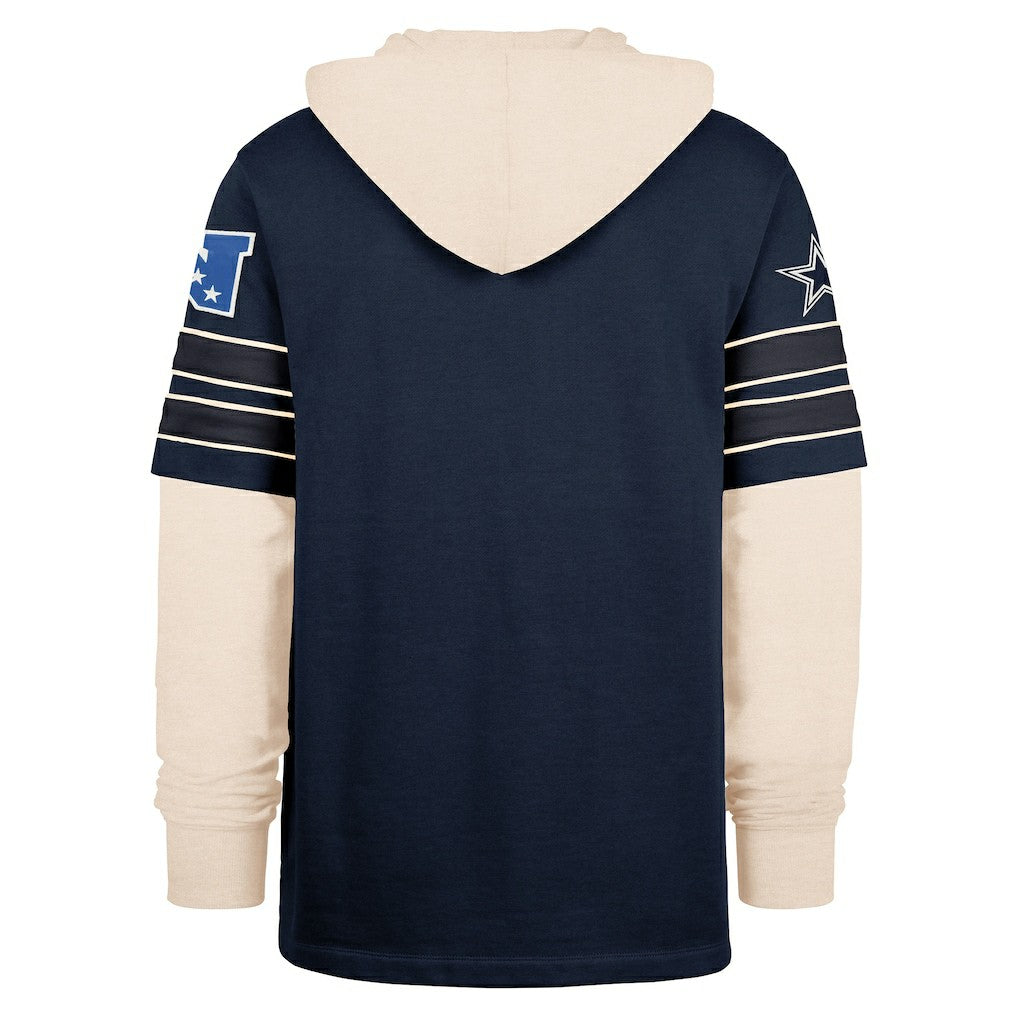 Dallas Cowboys '47 Split Zone Cornerback Duo Hoodie Navy | 47 brand