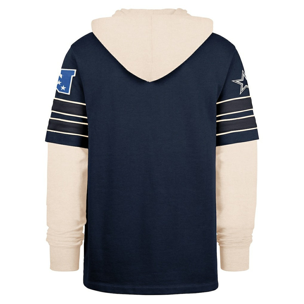 Dallas Cowboys '47 Split Zone Cornerback Duo Hoodie Navy | 47 brand
