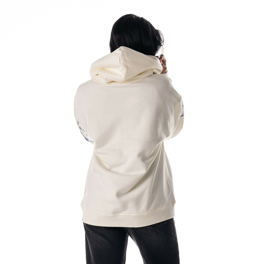 Dallas Cowboys The Wild Collective Unisex Stacked Graphic Sleeve Fleece Hoodie White | NFL