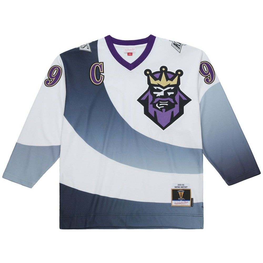 Wayne Gretzky Los Angeles Kings Mitchell & Ness Big & Tall 1995-96 Blue Line 2.0 Jersey - White - NHL