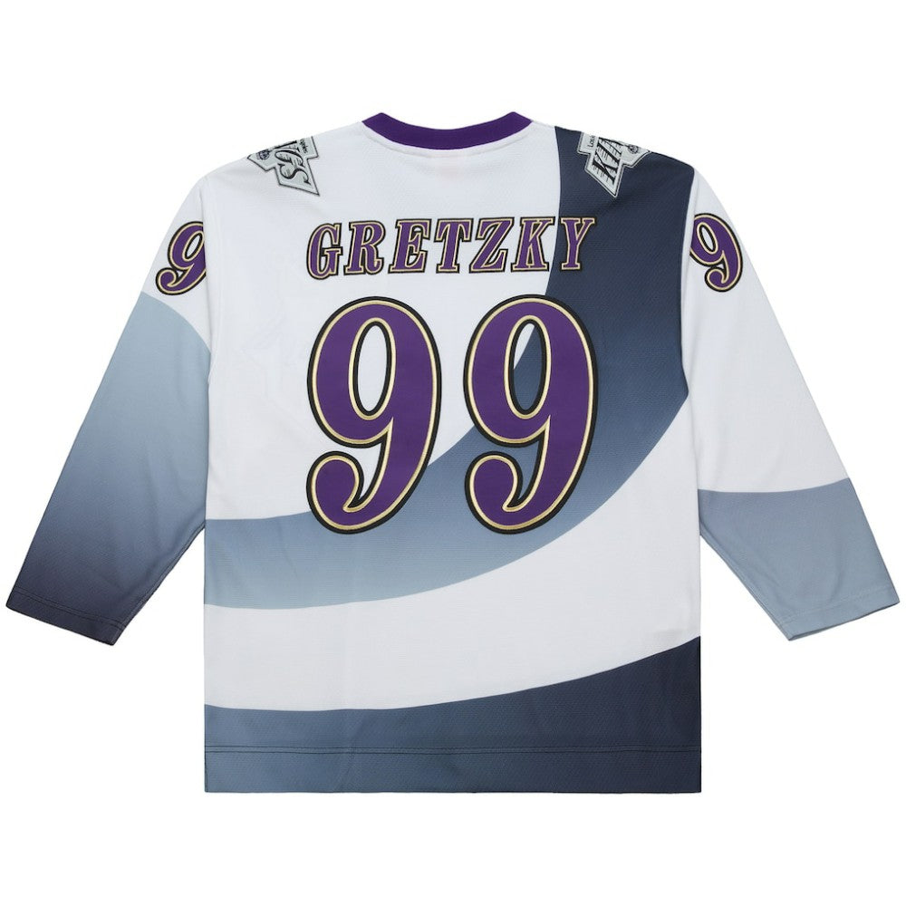 Wayne Gretzky Los Angeles Kings Mitchell & Ness Big & Tall 1995-96 Blue Line 2.0 Jersey - White - NHL