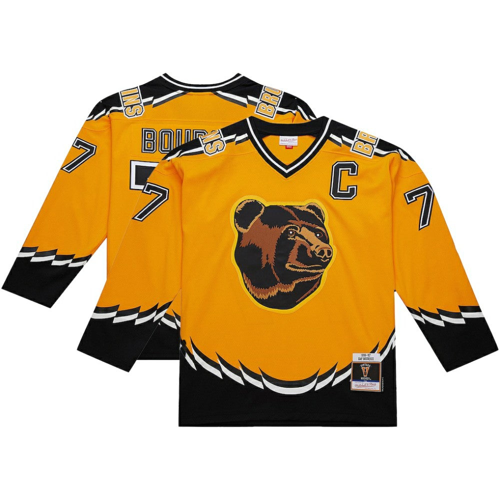 Ray Bourque Boston Bruins Mitchell & Ness Big & Tall 1996-97 Blue Line 2.0 Jersey - Gold - NHL