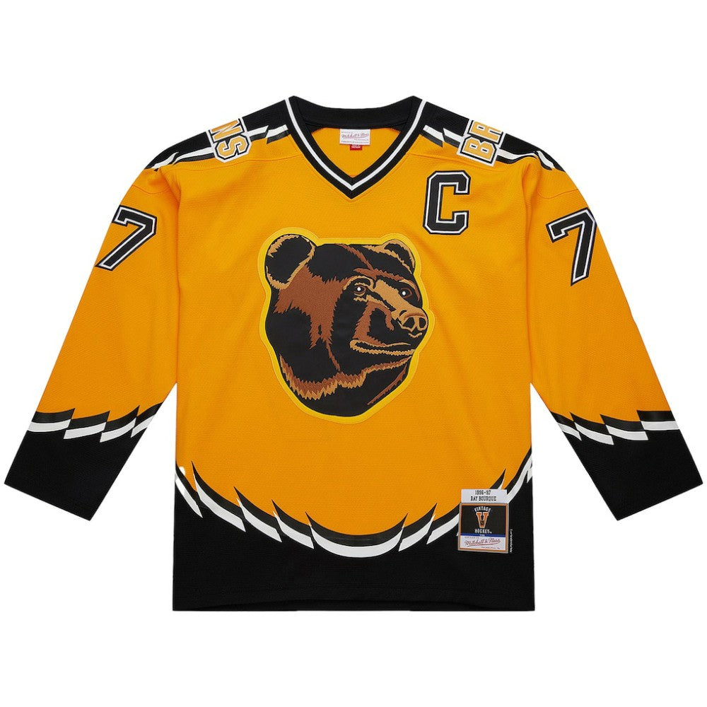Ray Bourque Boston Bruins Mitchell & Ness Big & Tall 1996-97 Blue Line 2.0 Jersey - Gold - NHL